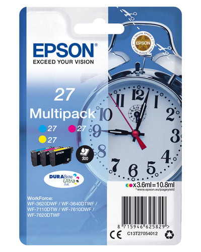 Epson Alarm clock Multipack 3-colour 27 DURABrite Ultra Ink Epson Alarm clock Multipack 3-colour 27 DURABrite Ultra Ink
